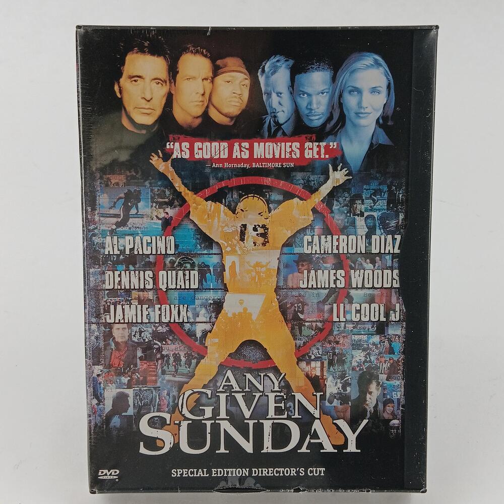 Any Given Sunday DVD Special Directors Cut Promo Al Pacino Football Warner Bros